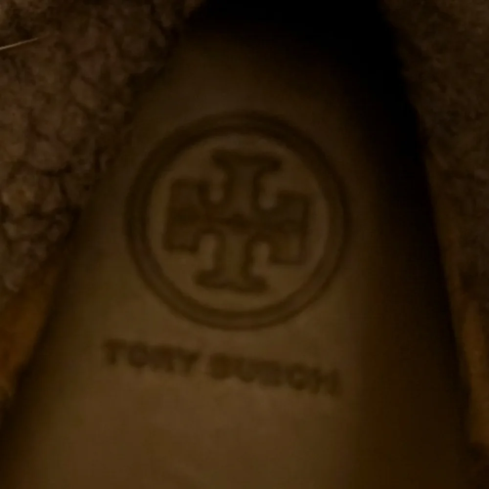 Tory Burch Angelica Tan Rabbit Fur And Suede Tassel Boots - Picture 2 of 5